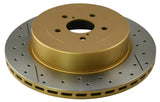DBA 02-07 Subaru WRX STi 10 Stud Hole Rear Drilled & Slotted Street Series Rotor - Truck Automotive