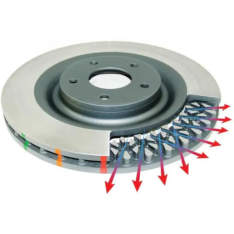 DBA 02-09 Subaru WRX / 02-07 STi 10 Stud Hole Rear Slotted Street Series Rotor 