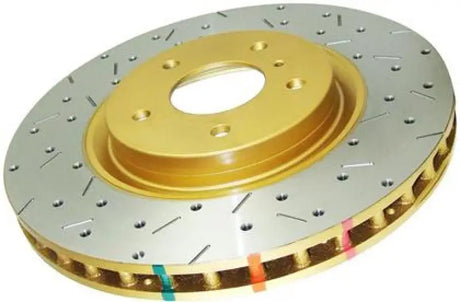 DBA 04-17 Subaru WRX STi Rear Crossdrilled & Slotted 4000 XS Series Rotor - Truck Automotive
