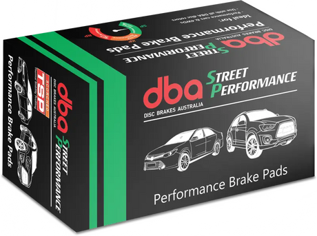 DBA Street Performance brake pads box for Subaru WRX SP500 front brake pads