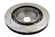 DBA DBA 09+ Nissan GTR R-35 Rear Slotted 5000 Series 2 Piece Rotor Assembled w/ Black Hat