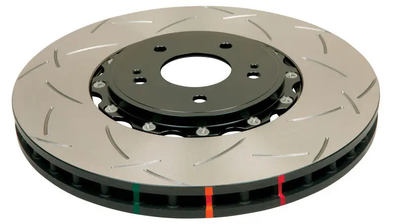 DBA T3 slotted rotor for Jeep Grand Cherokee with Brembo-style multi-colored slots