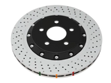 DBA 17-20 Honda Civic Type R Front 5000 Series Cross Drilled Rotor w/Black Hat - 53700BLKXD