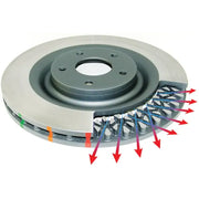 DBA 7/90-96 Turbo/6/89-96 Non-Turbo 300ZX Rear Drilled & Slotted 4000 Series Rotor - Truck Automotive