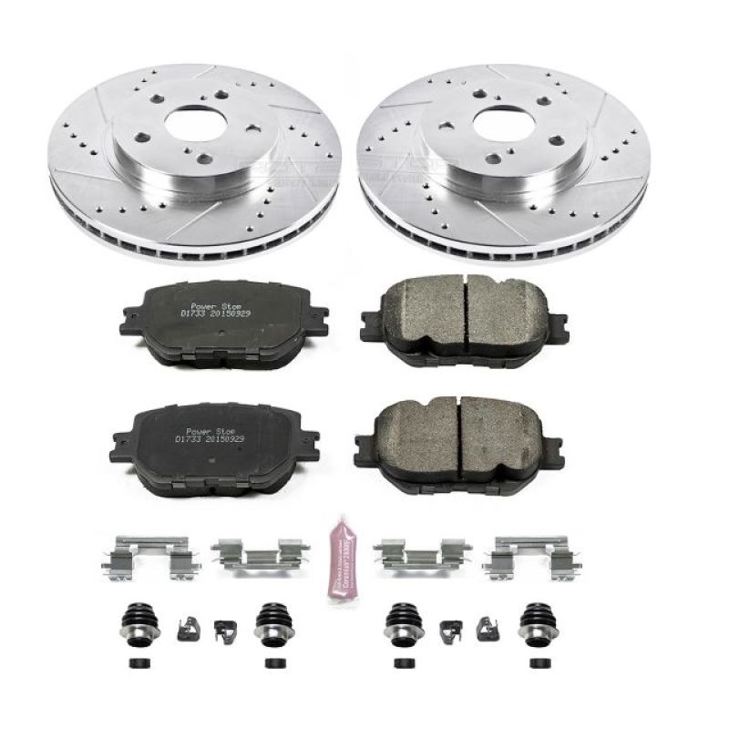 PowerStop K6990 Power Stop 14-15 Lexus IS250 Front Z23 Evolution Sport Brake Kit