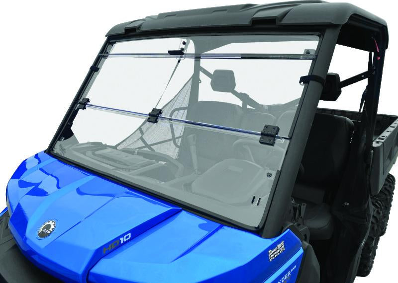 QuadBoss 375784 QuadBoss 16-22 Can-Am Defender HD10 Windbreak Folding Windshield - 375784
