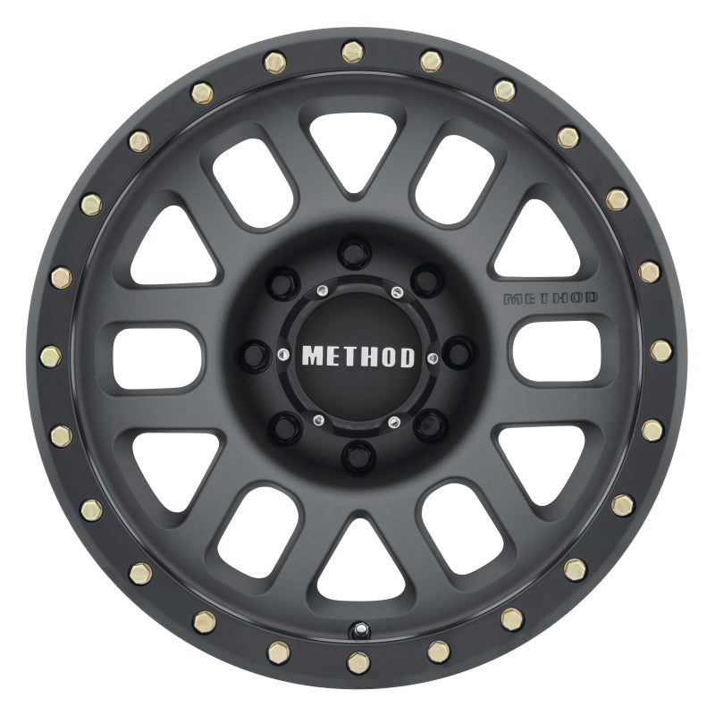 Method Wheels MR30989088818 MR30989088818 Method MR309 Grid 18x9 +18mm Offset 8x180 130.81mm CB Titanium/Black Street Loc Wheel