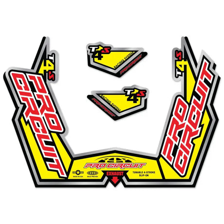 DC09T4S T 4s Sticker Kit Replacement Muffler Stickers