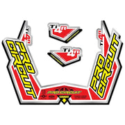 DC09TI4R Ti 4r Sticker Kit Replacement Muffler Stickers