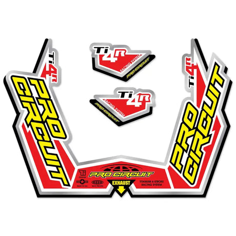 DC09TI4R Ti 4r Sticker Kit Replacement Muffler Stickers
