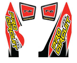 DC14T6-YZ250F T 6 Wrap/End Cap Decals Yz250f Replacement Muffler Stickers