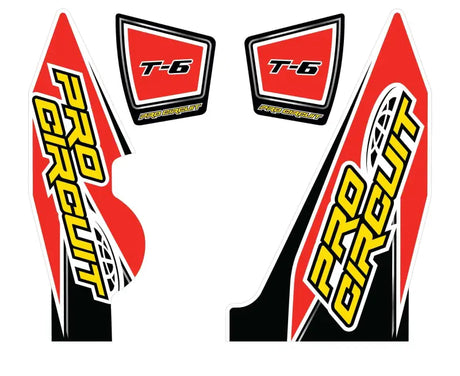 DC14T6-YZ250F T 6 Wrap/End Cap Decals Yz250f Replacement Muffler Stickers