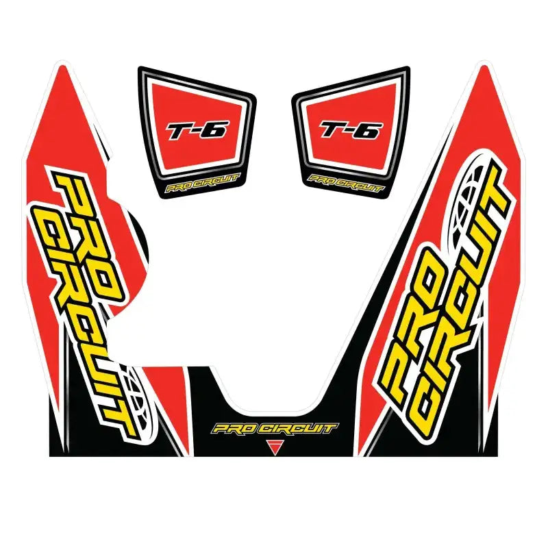 DC14T6-YZ450F T 6 Wrap/End Cap Decal Yz450f Replacement Muffler Stickers