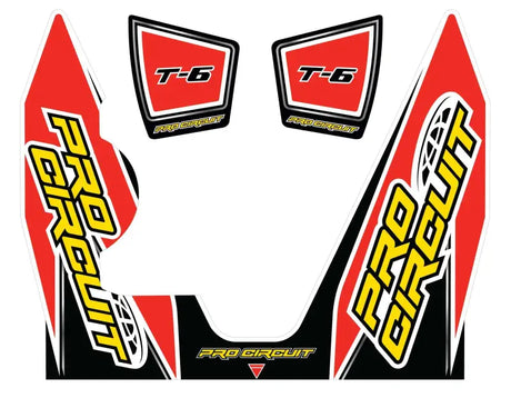 DC14T6-YZ450F T 6 Wrap/End Cap Decal Yz450f Replacement Muffler Stickers