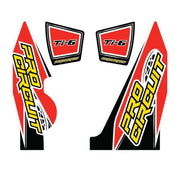 DC14TI6-YZ250F Ti 6 Wrap/End Cap Decal Yz250f Replacement Muffler Stickers