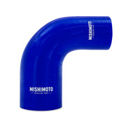 Mishimoto MMCP-R90-2540BL Mishimoto Silicone Reducer Coupler 90 Degree 2.5in to 4in - Blue