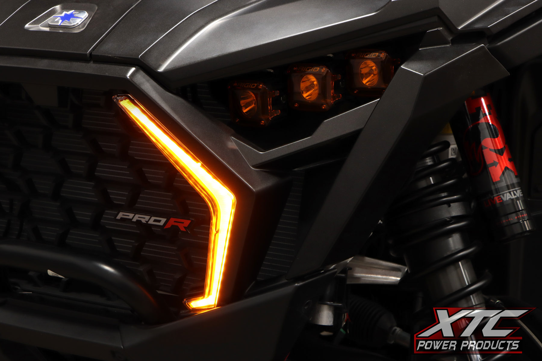 XTC Power Products Front Signature Light and Accents Illumination POL-PRO-FTL - Turng Signal Fang Accent Kit