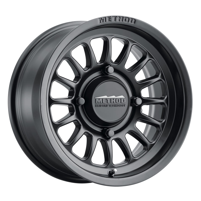 Method Wheels MR41151046564 Method MR411 Bead Grip 15x10 / 6+4/25mm Offset / 4x156 / 132mm CB Matte Black Wheel