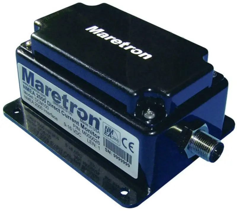 Maretron DC Power Monitor DCM100-01 showing NMEA 2000 power monitor system