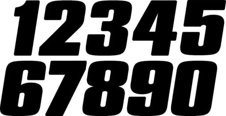 DD43B-1 #1 4" Black Digits 3/Pk