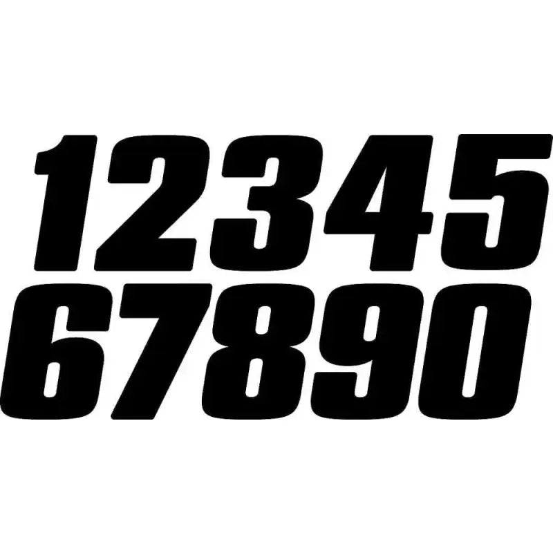 DD43B-6 #6 4" Black Digits 3/Pk
