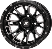 Fusion Wheel  12x7 2+5 4/110 Gloss Blk/Machined