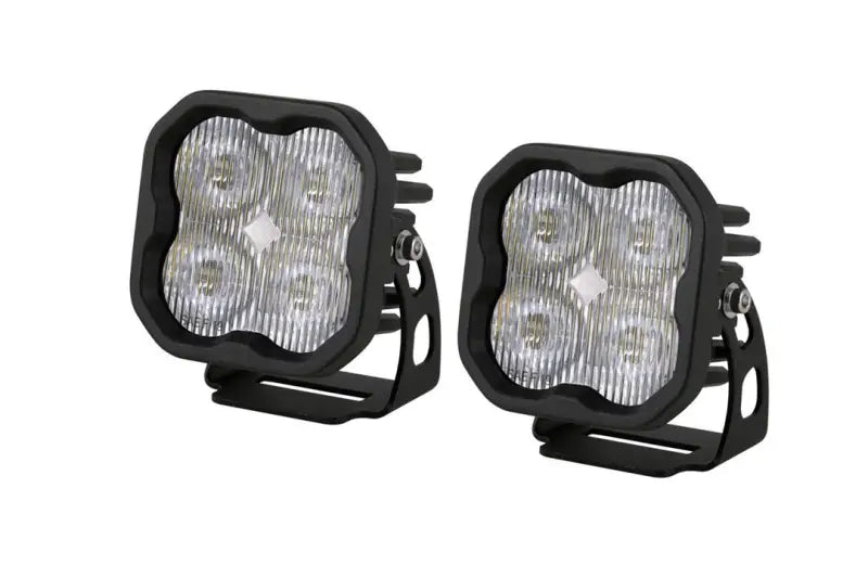 DD6122P Diode Dynamic Worklight Ss3 Sport White SAE Fog S pair with high-intensity LEDs and sleek black housing.