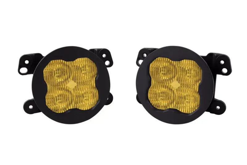 DD6199 Diode Dynamics Worklight SS3 Pro Type M Kit in Yellow, showcasing its dual round lights and vibrant color for enhanced visibility and safety in work environments.