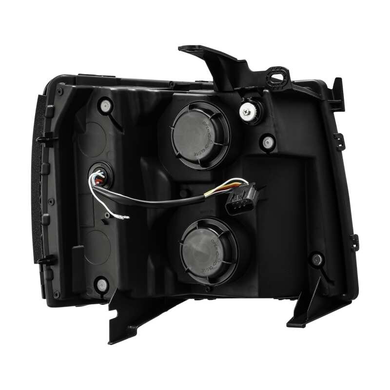 AlphaRex 880205 880205 AlphaRex 07-13 Chevy 1500HD PRO-Series Proj Headlight Plank Style Matte Blk w/Activ Light/Seq Signal