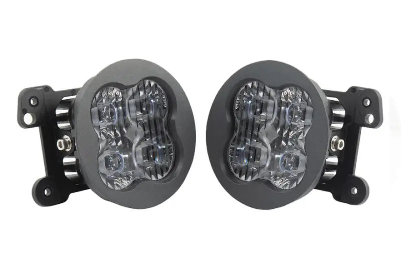 2-inch round LED fog light with black housing and clear lens for DD7052 SS3 Sport Type kit
