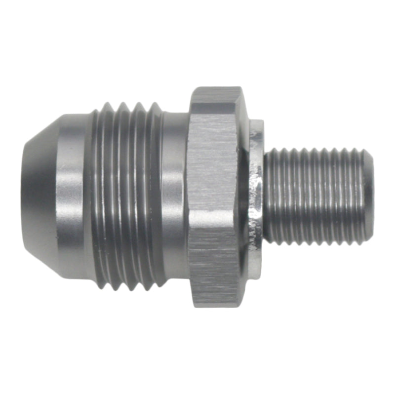 DeatschWerks 6-02-0621 DeatschWerks 8AN Male Flare to M10 X 1.0 Male Metric - Anodized Titanium