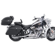 Mustang Motorcycle 79533 Mustang 06-17 Harley Softail Wide Tire (200mm) Wide Touring Recessed Passenger Seat w/Studs - Black