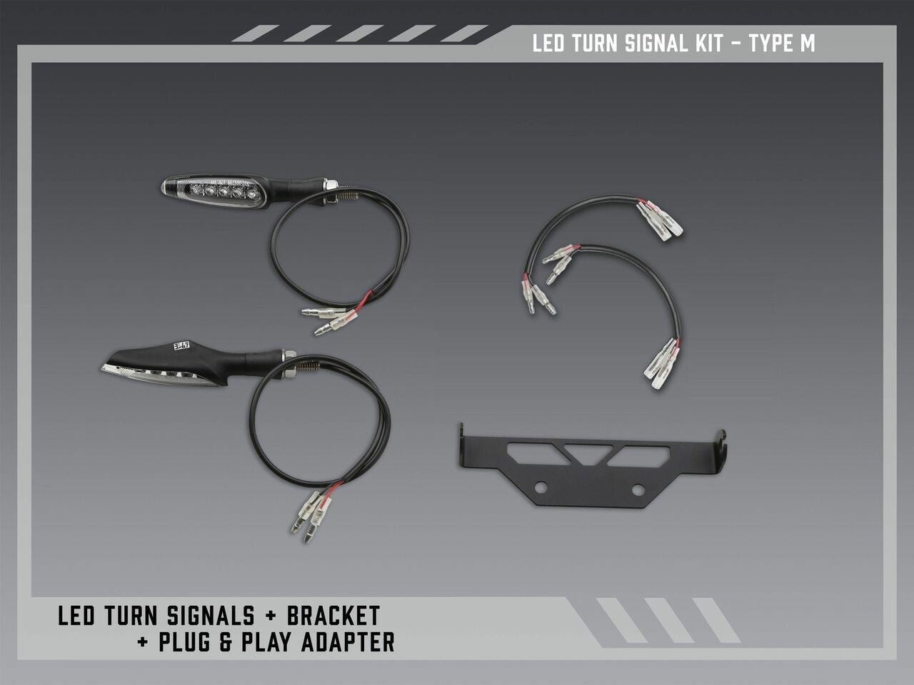 Yoshimura Fender Eliminator V2 Body 075BG-STD-M-K - FE Stnd Led Turn Sig Kit