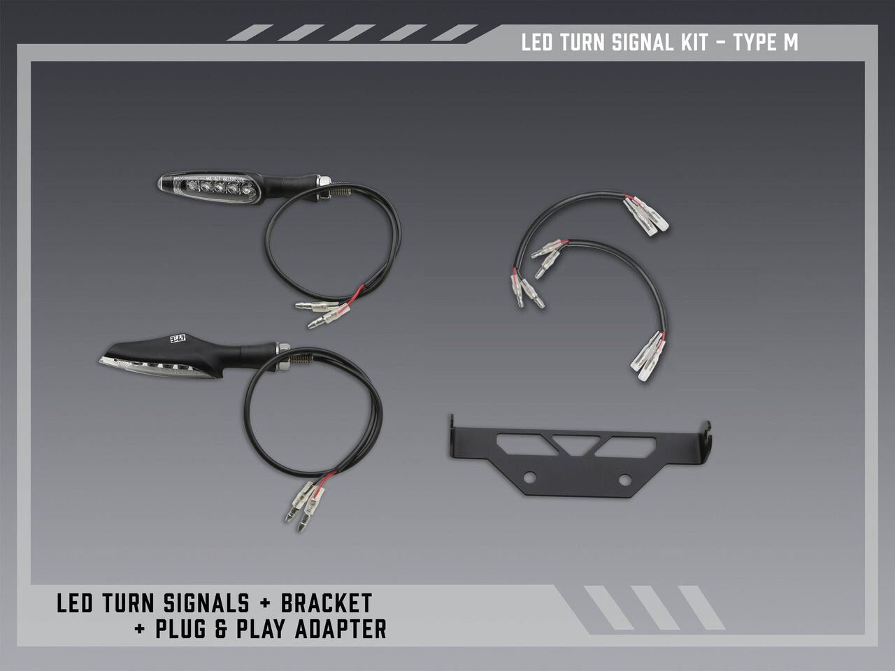 Yoshimura Fender Eliminator V2 Body 075BG-STD-M-K - FE Stnd Led Turn Sig Kit