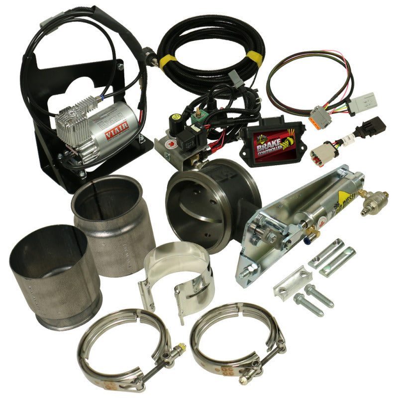 BD Diesel 1027344 BD Diesel Exhaust Brake - 07.5-12 Dodge 6.7L Remote Mount 4in Exhaust Brake w/o VGT Turbo - 1027344