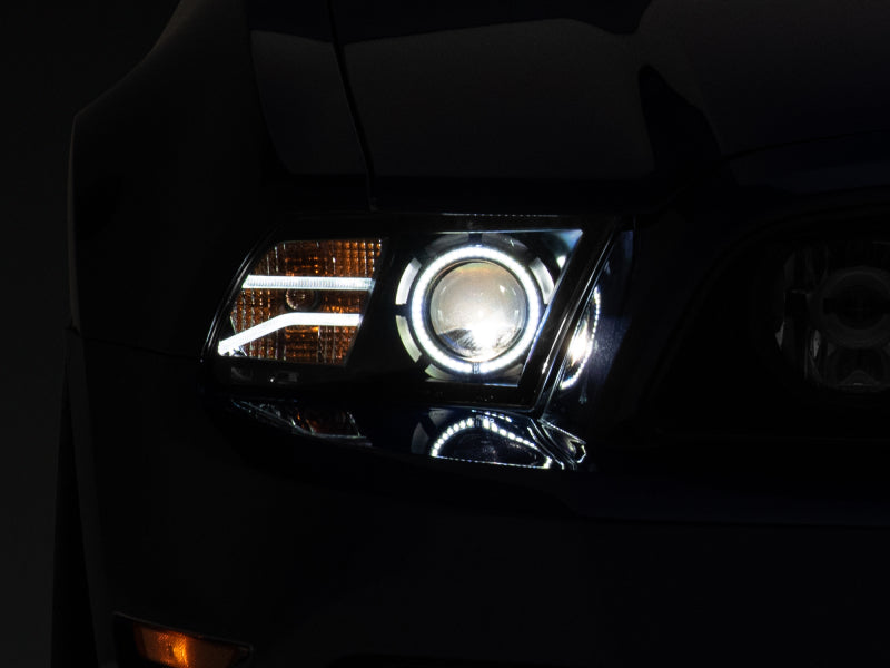 Raxiom 408997 Raxiom 13-14 Ford Mustang LED Halo Projector Headlights- Black Housing (Clear Lens)