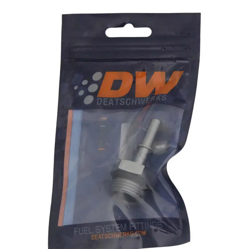 DeatschWerks 10AN ORB Male to 5/16in EFI Quick Connect Adapter - Anodized DW Titanium