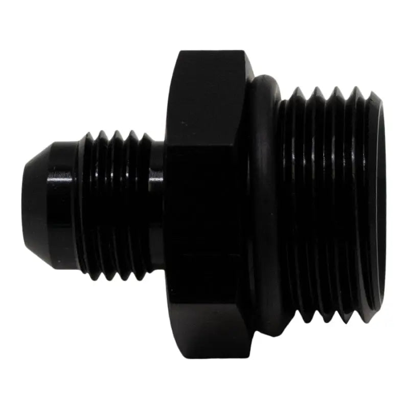DeatschWerks 6-02-0407-B DeatschWerks 10AN ORB Male to 6AN Male Flare Adapter (Incl O-Ring) - Anodized Matte Black