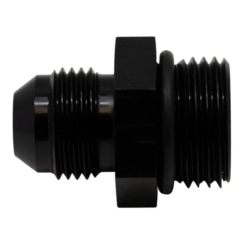 DeatschWerks 6-02-0406-B DeatschWerks 10AN ORB Male to 8AN Male Flare Adapter (Incl O-Ring) - Anodized Matte Black