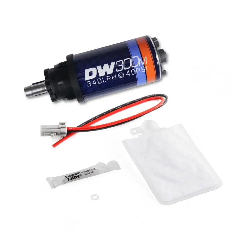 DeatschWerks 9-305-1032 DeatschWerks 340 LPH Ford In-Tank Fuel Pump DW300M Series w/ 99-04 Mustang V6 / V8 Install Kit
