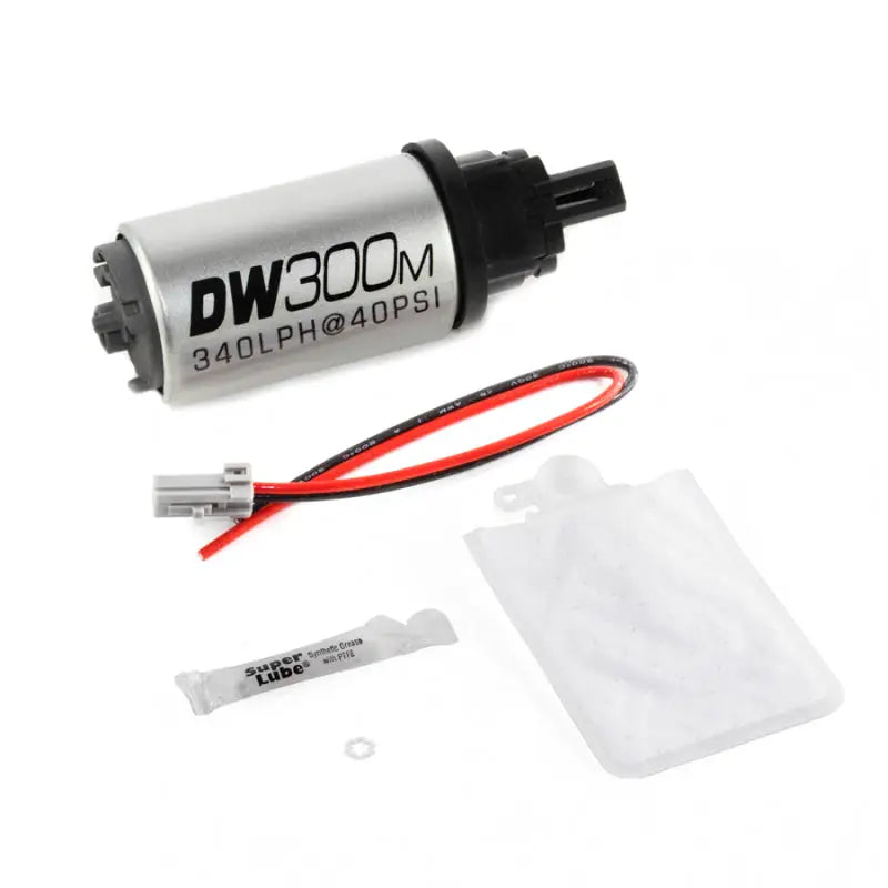 DeatschWerks 9-305-1032 DeatschWerks 340 LPH Ford In-Tank Fuel Pump DW300M Series w/ 99-04 Mustang V6 / V8 Install Kit