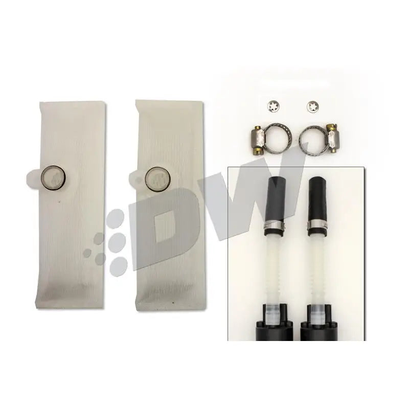 DeatschWerks 9-307-1033 DeatschWerks 340lph DW300C Compact Fuel Pump w/ Install Kit 03-04 Ford Mustang Cobra (2 Pumps)