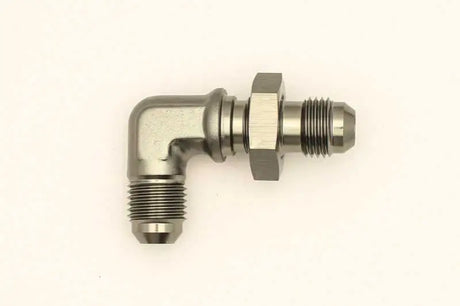 DeatschWerks DeatschWerks 6AN Male Flare To 6AN Male Flare Bulkhead Adapter 90-Degree (Incl. Nut)