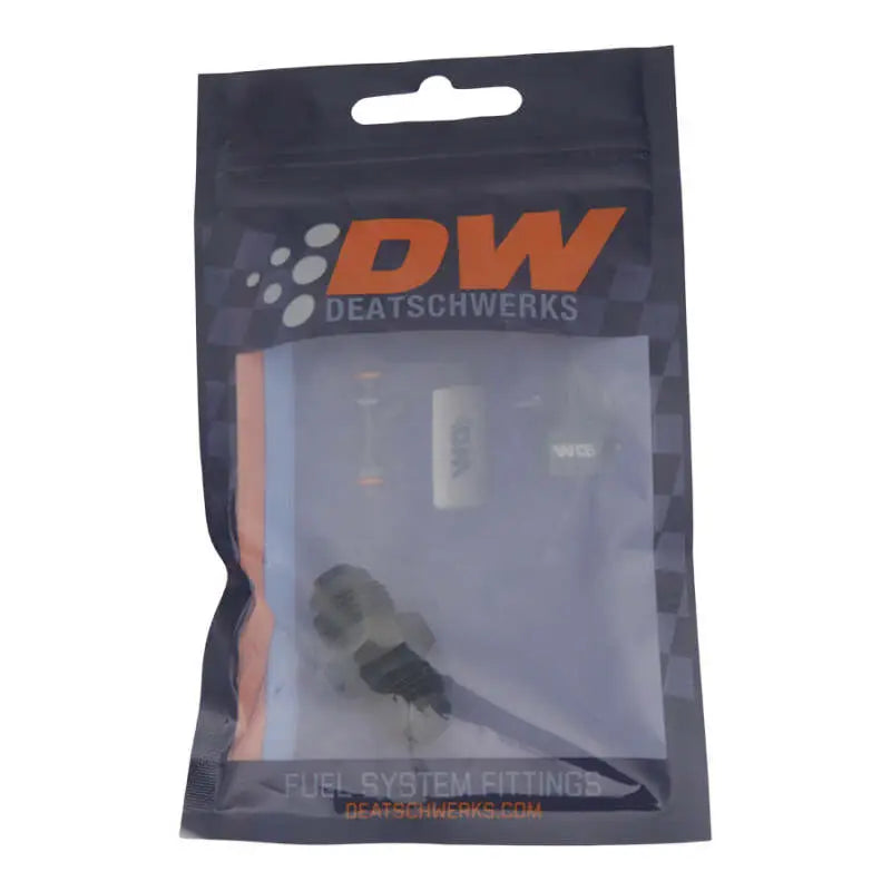 DeatschWerks 6-02-0202-B DeatschWerks 6AN Male Flare to 6AN Male Flare Coupler - Anodized Matte Black
