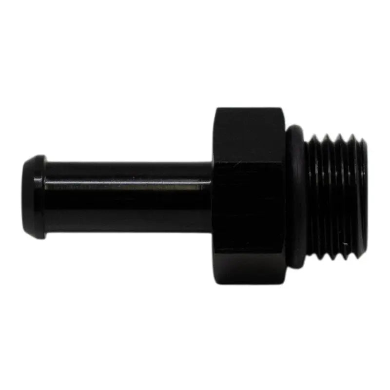 DeatschWerks 6-02-0505-B DeatschWerks 6AN ORB Male to 5/16in Male Barb Fitting (Incl O-Ring) - Anodized Matte Black