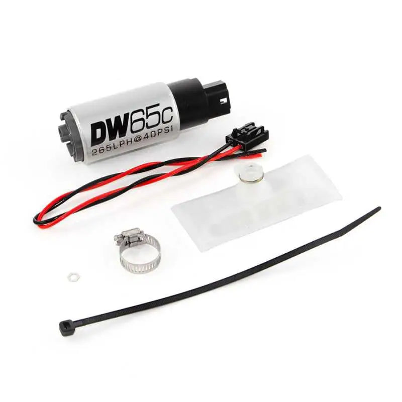DeatschWerks 88-91 BMW 325i DW65C 265lph Compact Fuel Pump w/ Install Kit (w/o Mounting Clips) 