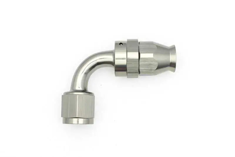 DeatschWerks 8AN Female Swivel 90-Degree Hose End PTFE (Incl. 1 Olive Insert) 