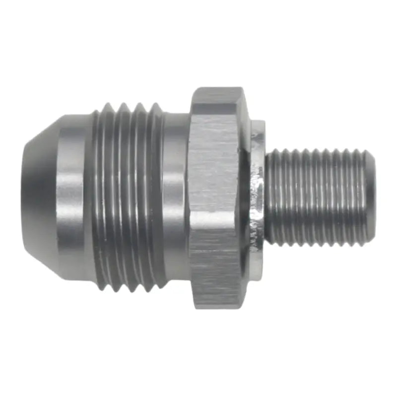DeatschWerks 6-02-0621 DeatschWerks 8AN Male Flare to M10 X 1.0 Male Metric - Anodized Titanium