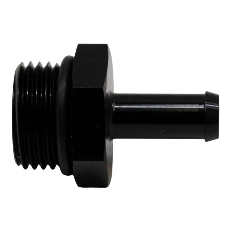 DeatschWerks 6-02-0510-B DeatschWerks 8AN ORB Male to 5/16in Male Barb Fitting (Incl O-Ring) - Anodized Matte Black