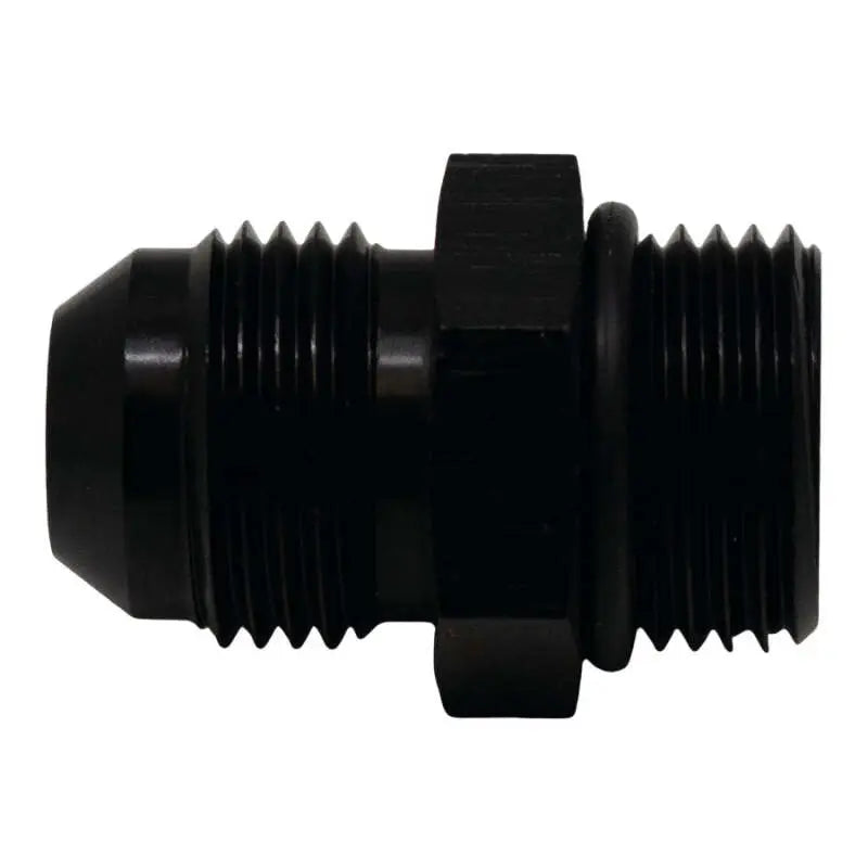 DeatschWerks 6-02-0402-B DeatschWerks 8AN ORB Male to 8AN Male Flare Adapter (Incl O-Ring) - Anodized Matte Black